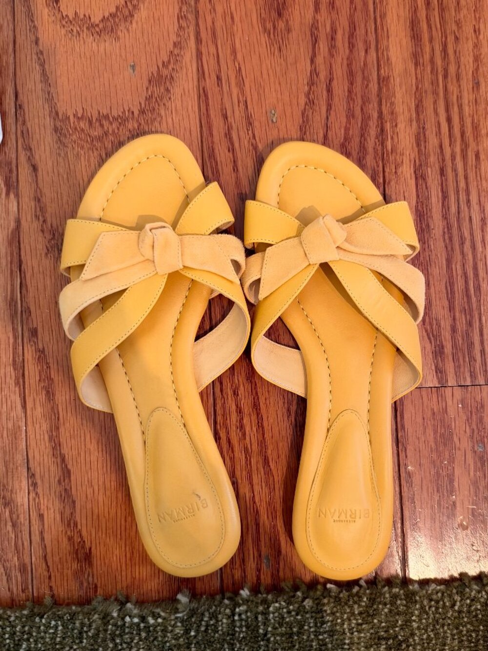Alexandre Birman Suelita Sandals in Yellow, size 36.5.